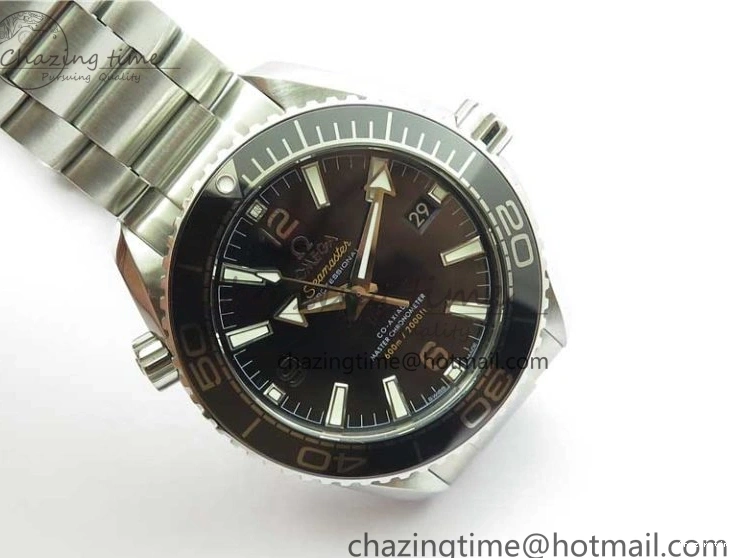 0217 Planet Ocean 39.5mm Black Ceramic Bezel SS VSF 1:1 Best Edition Black Dial on SS Bracelet A Stretchable 7890
